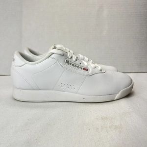 Reebok Womens Princess 30500 White Running Shoes Sneakers Size 6.5 Wide D